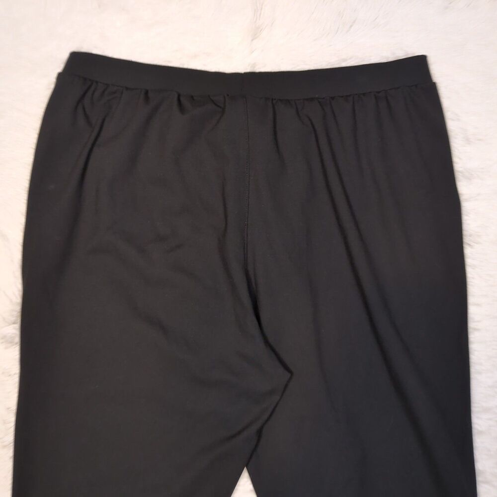 Mens Black Performance Joggers Size L Workout Pants Gym Run Lounge Minimalist - Picture 12 of 12